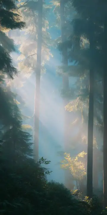 Misty Forest memory card design